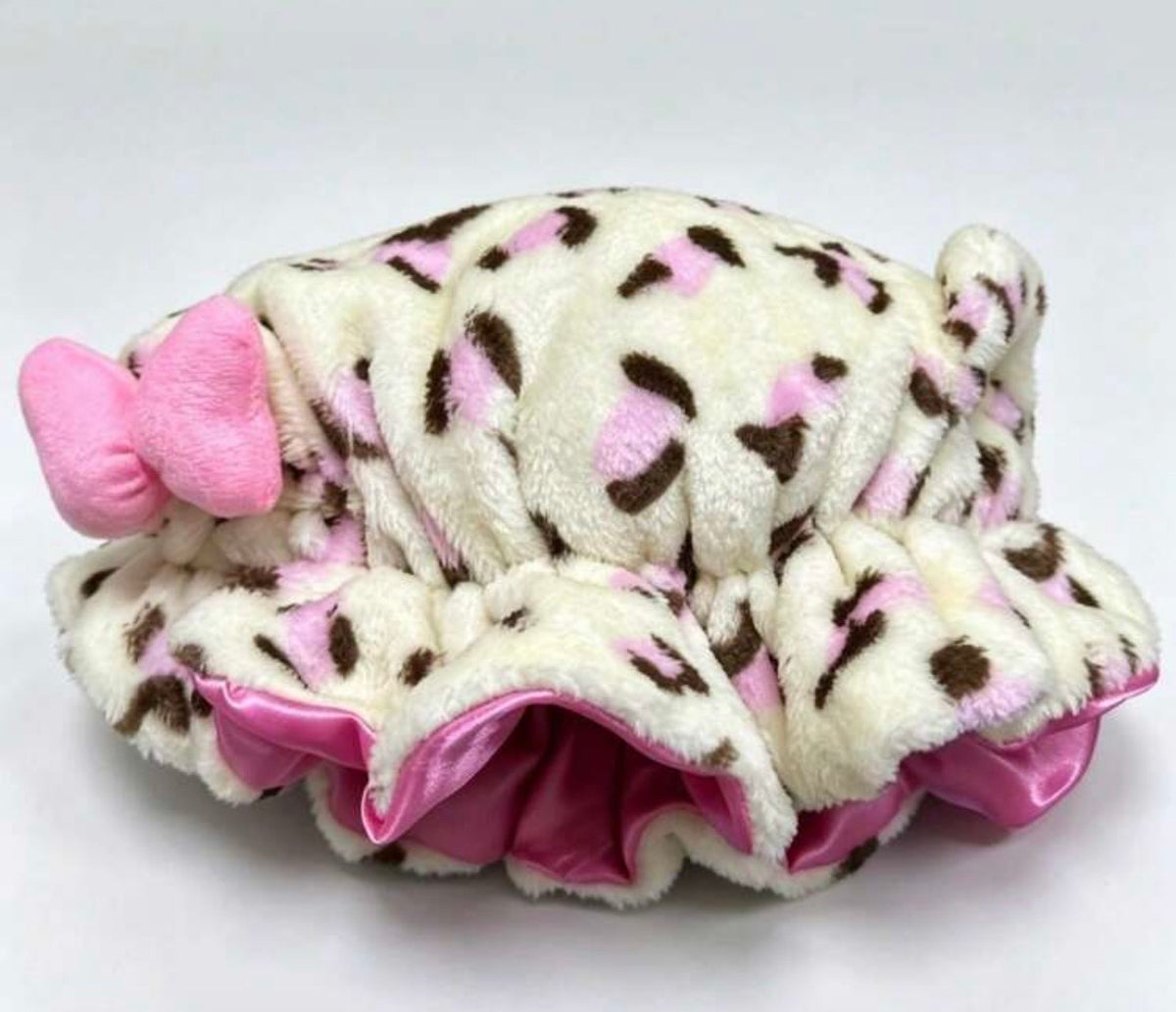 Satin Leopard Hair Bonnet